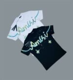 Amiri Crew Neck Logo Printed T-Shirts For Men's in 2 Colors - Image 2