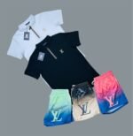 Louis Vuitton LV Zip Polo Shirts & Shorts Sets For Men's in Different Colors