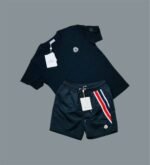 Moncler Crew Neck Logo Printed T-Shirts & Shorts Sets For Men's in Different Colors - Image 3