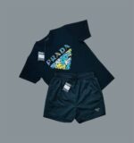 Prada Multi Color Pixel Print T-Shirts & Shorts Sets For Men's in Different Colors - Image 6