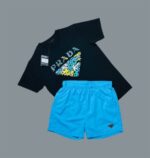 Prada Multi Color Pixel Print T-Shirts & Shorts Sets For Men's in Different Colors - Image 5