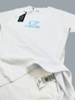 C.P. Company Graphic Logo T-Shirts & Shorts Sets For Men's in Different Colors - Image 6