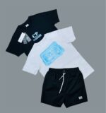C.P. Company Graphic Logo T-Shirts & Shorts Sets For Men's in Different Colors