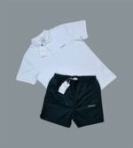 Off-White Logo Printed Polo Shirts & Shorts Sets For Men's in Different Colors - Image 4