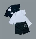 Off-White Logo Printed Polo Shirts & Shorts Sets For Men's in Different Colors