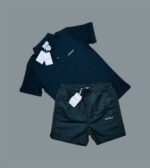 Off-White Logo Printed Polo Shirts & Shorts Sets For Men's in Different Colors - Image 3