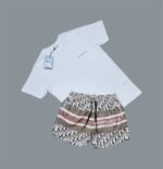 Dior Neptune Grass Logo Printed T-Shirts & Shorts Sets For Men's in Different Colors - Image 5