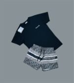 Dior Neptune Grass Logo Printed T-Shirts & Shorts Sets For Men's in Different Colors - Image 6