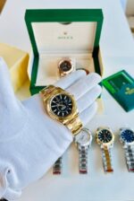 Rolex Sky-Dweller Black Dial Men's Watch Steel Strap