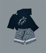 Dior Handwritten Christian Dior Signature Relaxed Fit T-Shirts & Shorts Sets For Men's in Different Colors - Image 6