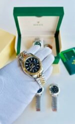 Rolex Sky Dweller Black Dial Men's Watch Two Tone