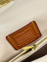Coach Quilted Tabby Shoulder Chalk Women's Bag in White Color - Image 5