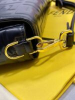 Fendi Zucca Embossed Leather Women's Bag in Black Color - Image 6