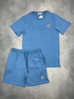 Moncler Crew Neck T-Shirts & Shorts Sets Logo Printed For Men's in Different Colors - Image 4