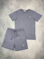 Moncler Crew Neck T-Shirts & Shorts Sets Logo Printed For Men's in Different Colors - Image 5