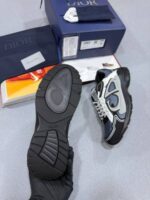 Dior CD B30 Countdown Sneaker Black Mesh & Navy Blue Trainers For Men's - Image 3