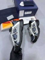 Dior CD B30 Countdown Sneaker Black Mesh & Navy Blue Trainers For Men's - Image 5