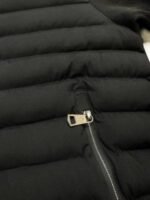 Moncler Cardigan Noir Padded Logo Men's Jacket in Black Color - Image 5