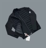Moncler Cardigan Noir Padded Logo Men's Jacket in Black Color - Image 4