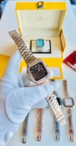 Patek Philippe Cubitus Rose Gold Chain Movement Chocolate Dial Super Clone Men's Watch - Image 2