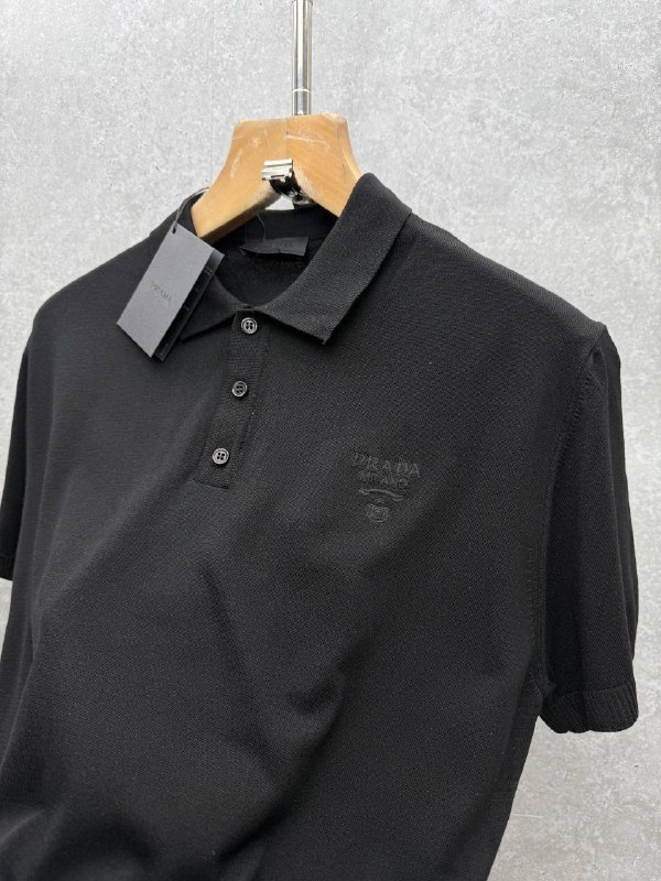 Black Superclone quality Prada knitted polo Black Superclone quality Prada knitted polo