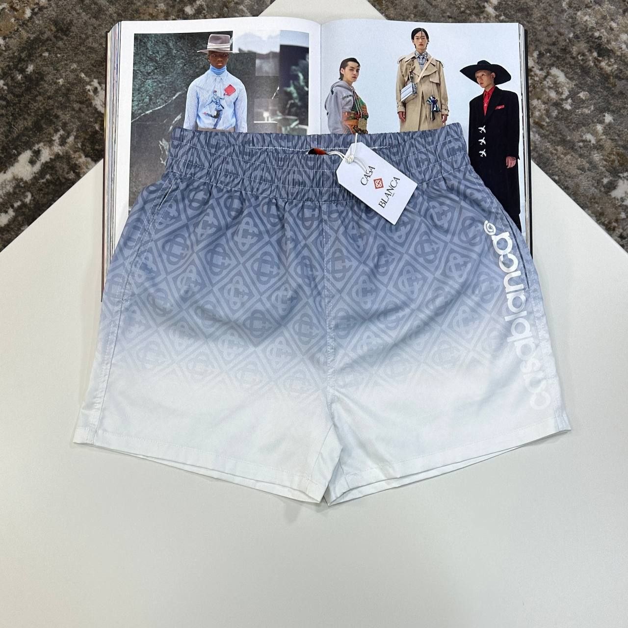 Casablanca swim shorts UK (1) Grey Casablanca Swim Shorts UK | Premium Quality Small to XXL