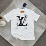 Louis Vuitton Mens Shirt Replica​ Black and White | LV Replica T-Shirt With Tags - Image 2