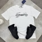 Louis Vuitton Mens Shirt Replica​ Black and White | LV Replica T-Shirt With Tags - Image 4