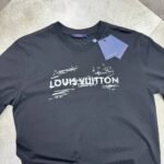Louis Vuitton Mens Shirt Replica​ Black and White | LV Replica T-Shirt With Tags - Image 7