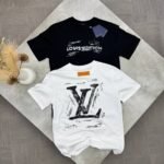 Louis Vuitton Mens Shirt Replica​ Black and White | LV Replica T-Shirt With Tags - Image 10