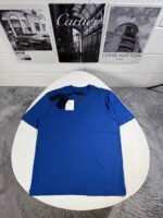 Prada Men's Triangle Logo Plaque Cotton Designer T-Shirt - Image 3
