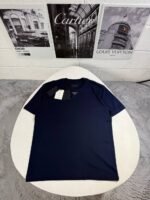 Prada Men's Triangle Logo Plaque Cotton Designer T-Shirt - Image 6