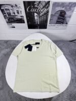 Prada Men's Triangle Logo Plaque Cotton Designer T-Shirt - Image 9