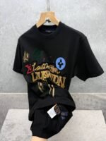 Men's Louis Vuitton Graffiti Print T-Shirts Superclone Quality - Image 6