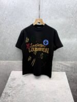Men's Louis Vuitton Graffiti Print T-Shirts Superclone Quality - Image 4