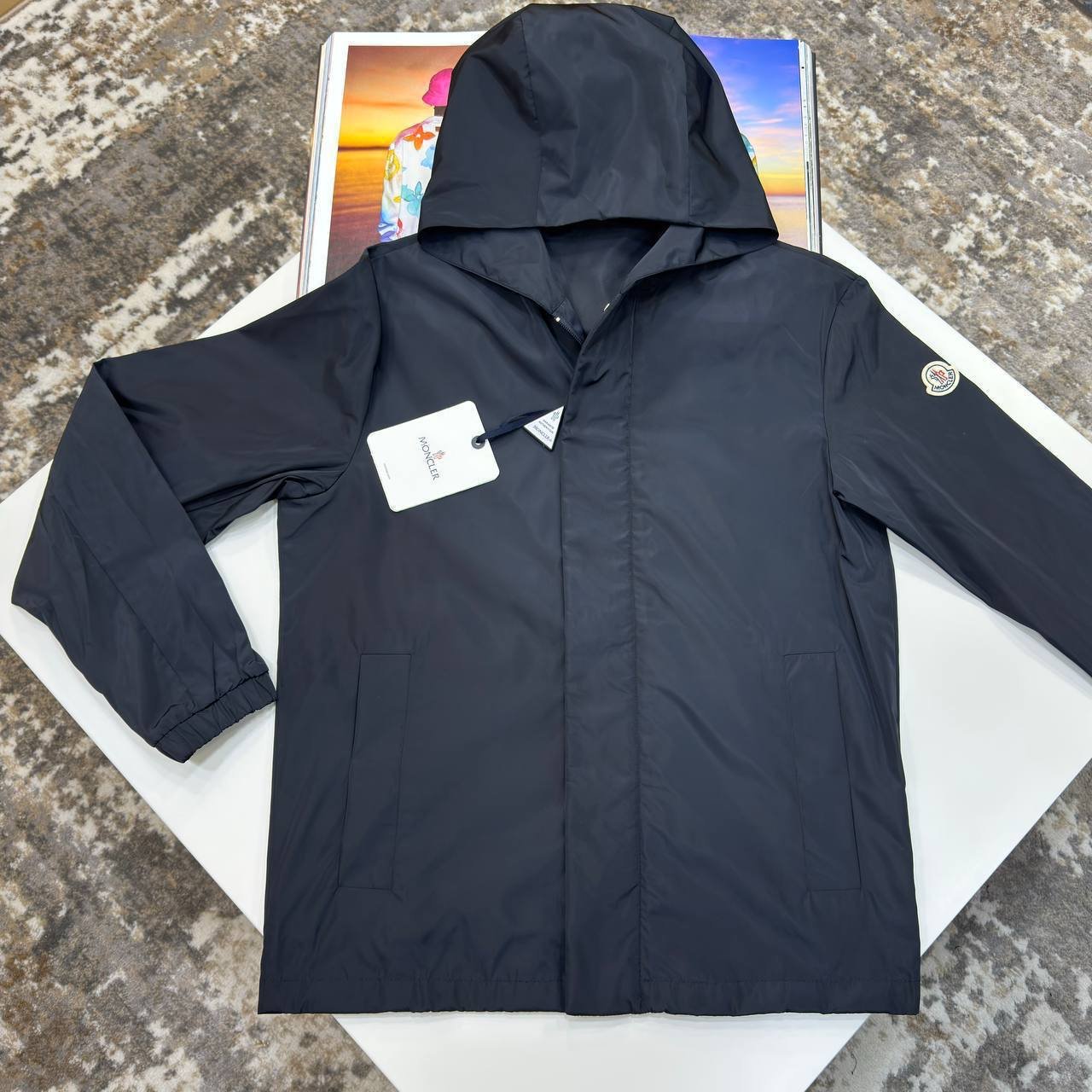 photo_5843833473783763128_y Moncler Men's Lightweight Hooded Jacket - Image 1