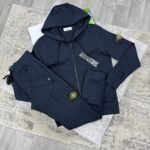 Men's Stone Island Hooded Tracksuit Set - Image 3