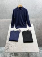 Men's Prada Full Sleeve Knitted Polo Shirt - Image 5