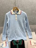 Men's Casablanca Full Sleeve Knitted Polo Shirt