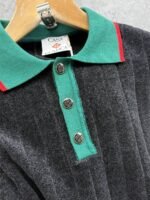 Men's Casablanca Full Sleeve Knitted Polo Shirt - Image 7