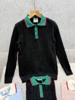 Men's Casablanca Full Sleeve Knitted Polo Shirt - Image 6