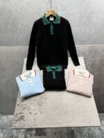 Men's Casablanca Full Sleeve Knitted Polo Shirt - Image 5