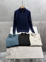 Men's Ralph Lauren Cable-Knit Quarter-Zip Jumper - Image 10