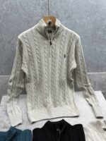 Men's Ralph Lauren Cable-Knit Quarter-Zip Jumper