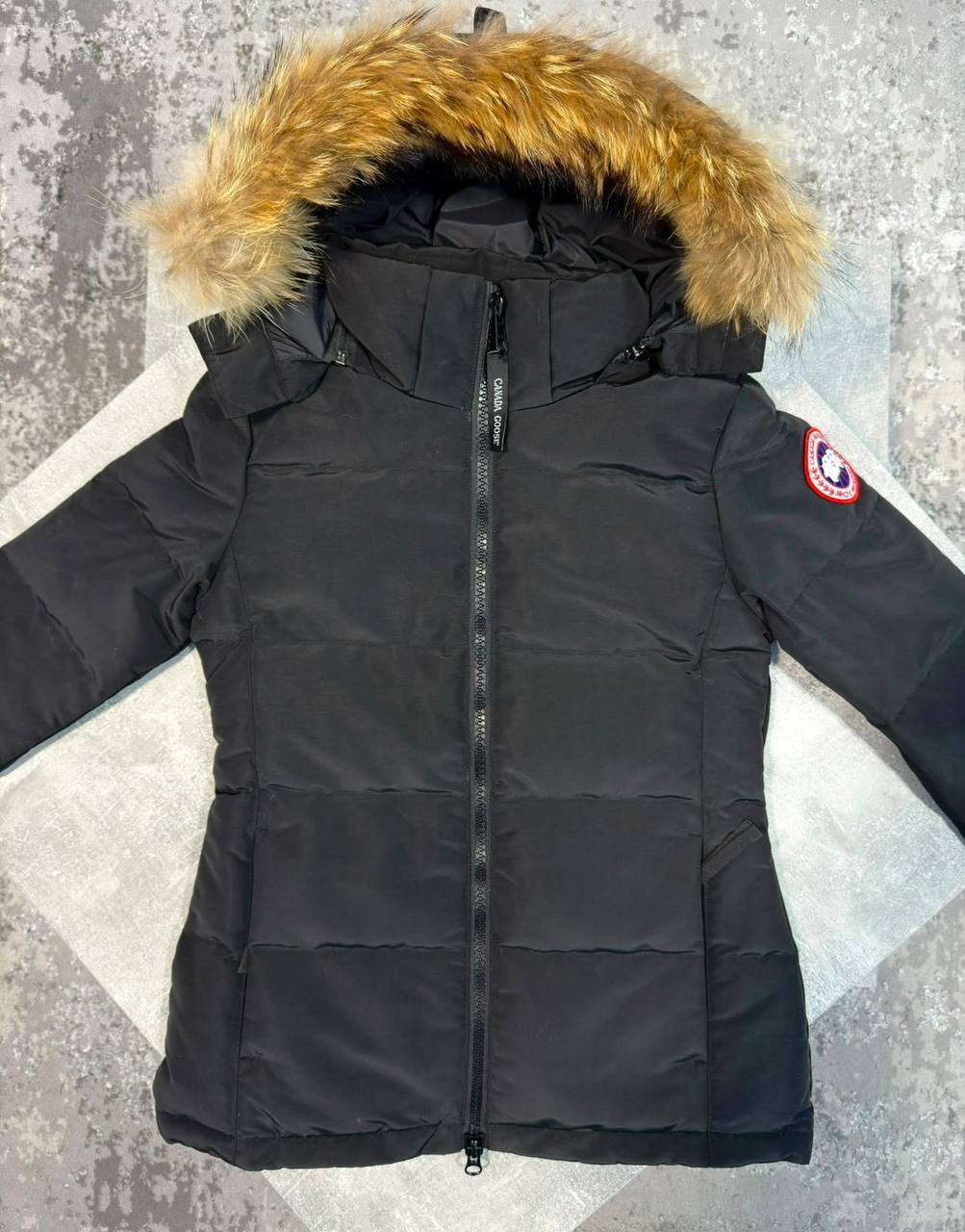 photo_5843833473783763393_y Ladies' Canada Goose Fur-Trimmed Down Parka Jacket - Image 1