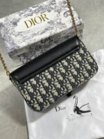 Dior Saddle Pouch Shoulder Bag with Chain Set - Image 5