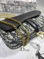 Dior Saddle Pouch Shoulder Bag with Chain Set