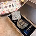 Men’s Dior 3-Piece Luxury Gift Set (Wallet, Belt & Sauvage Perfume) - Image 3