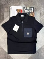 Moncler Quarter-Zip Pocket Polo Shirt - Image 2