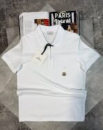 Moncler Quarter-Zip Pocket Polo Shirt